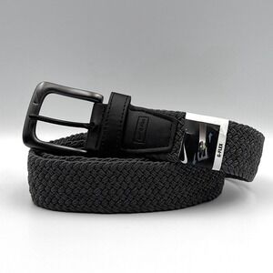 Nike G-Flex Mens Woven Stretch Belt Grey Charcoal Braided S5045051A Size M New